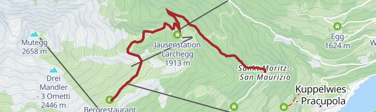 Route map: Escursione alla malga "Außere Schwemmalm"